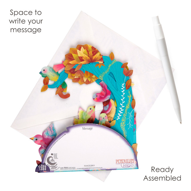 Santoro London Pendulum Cards - Vibrant Birds