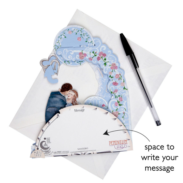 Santoro London Pendulum Cards - Wedding Couple