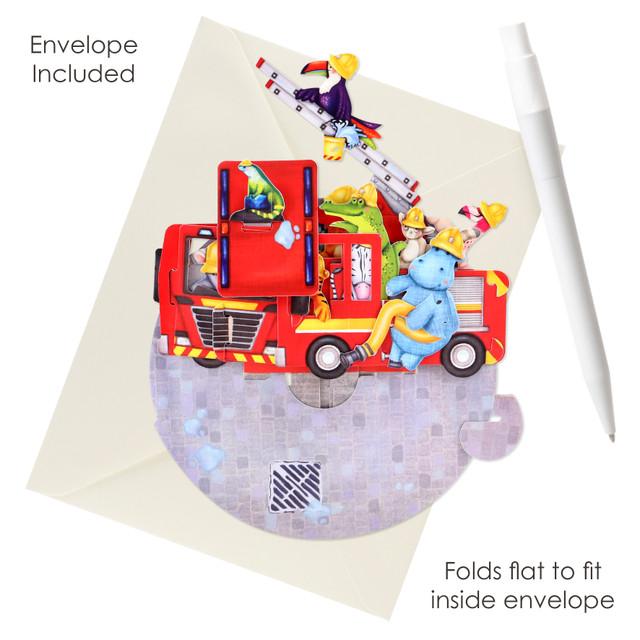 Santoro London Pirouettes - Animal Firetruck