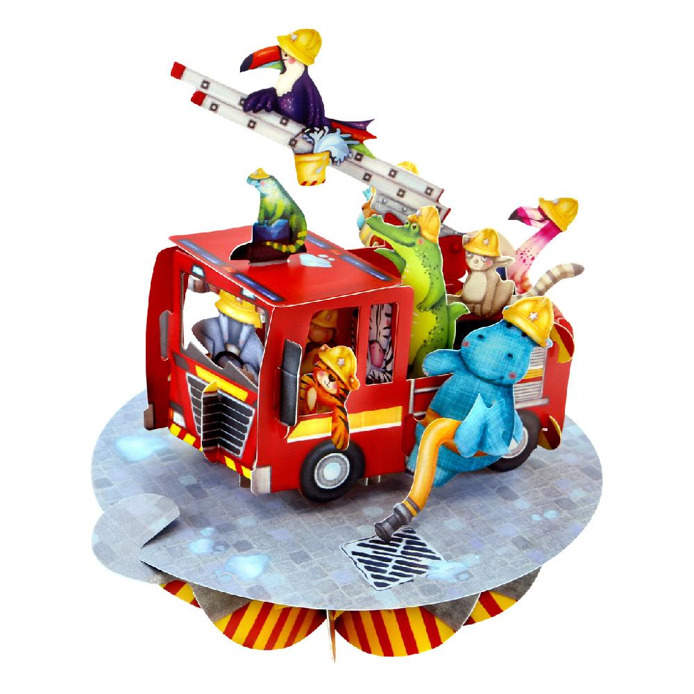 santoro london Pirouettes - Animal Firetruck