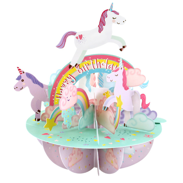 Santoro London Pirouettes - Birthday Unicorn