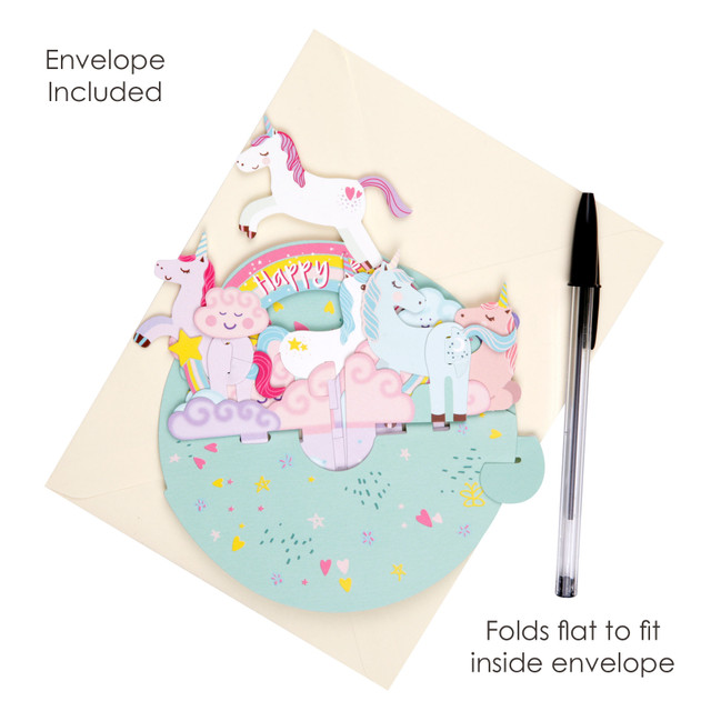 Santoro London Pirouettes - Birthday Unicorn