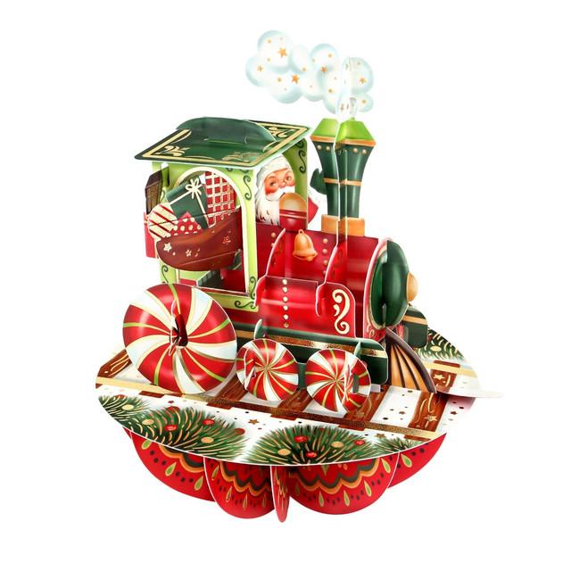 Santoro London Pirouettes Card - Christmas Train