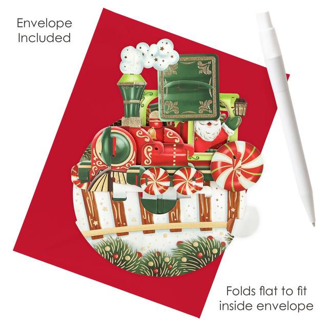 Santoro London Pirouettes Card - Christmas Train