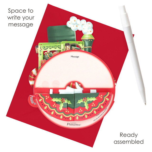 Santoro London Pirouettes Card - Christmas Train