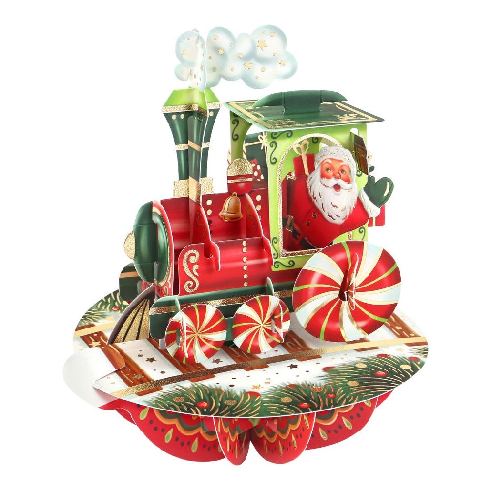 santoro london Pirouettes Card - Christmas Train