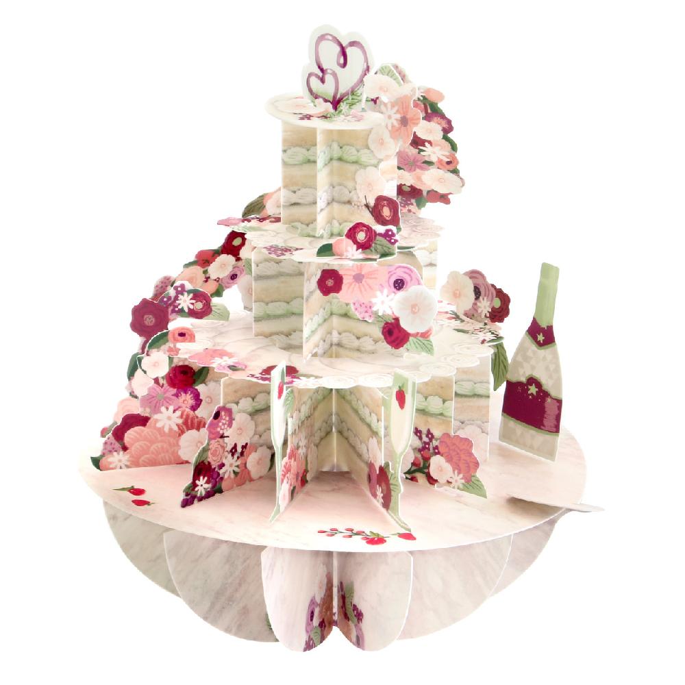 santoro london Pirouettes Card - Cut The Cake
