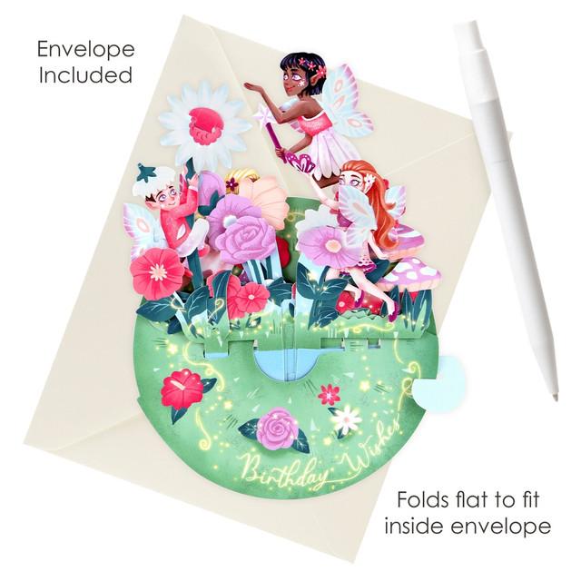Santoro London Pirouettes Card - Fairy Garden