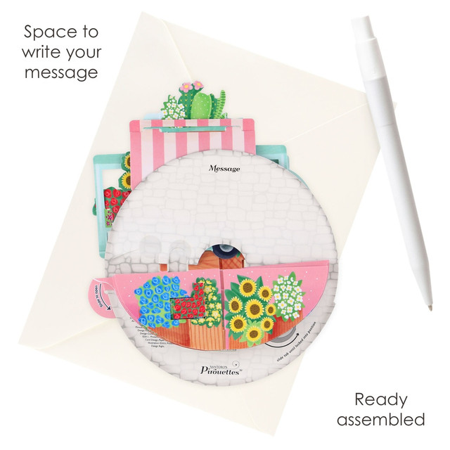 Santoro London Pirouettes Card - Flower Stall