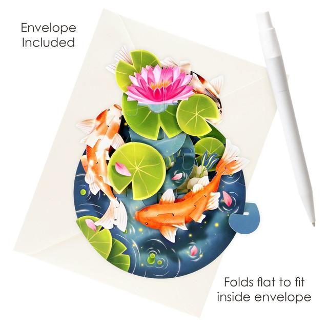 Santoro London Pirouettes Card - Koi Carp