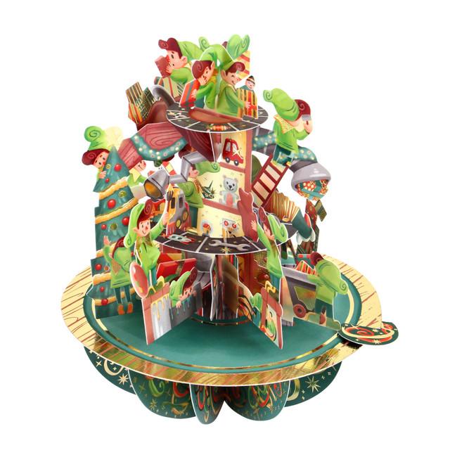 Santoro London Pirouettes Card - Santa's Workshop