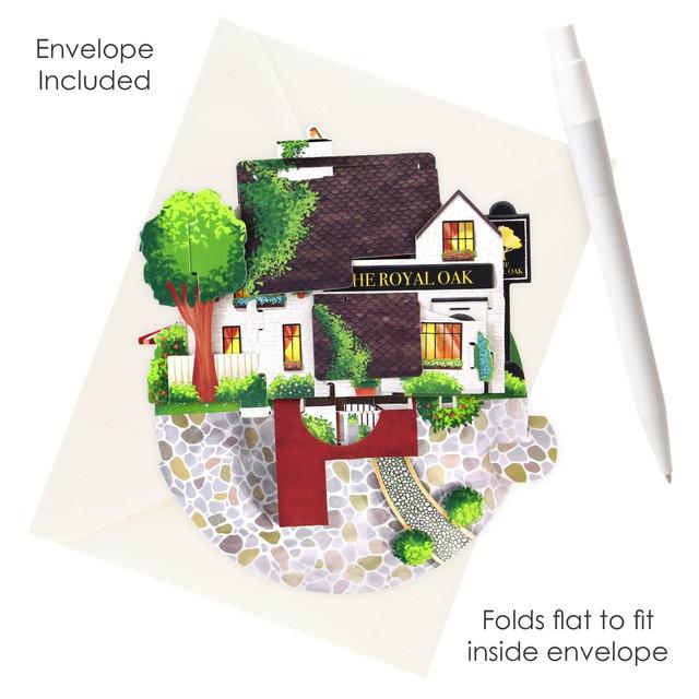 Santoro London Pirouettes Card - The Royal Oak Pub