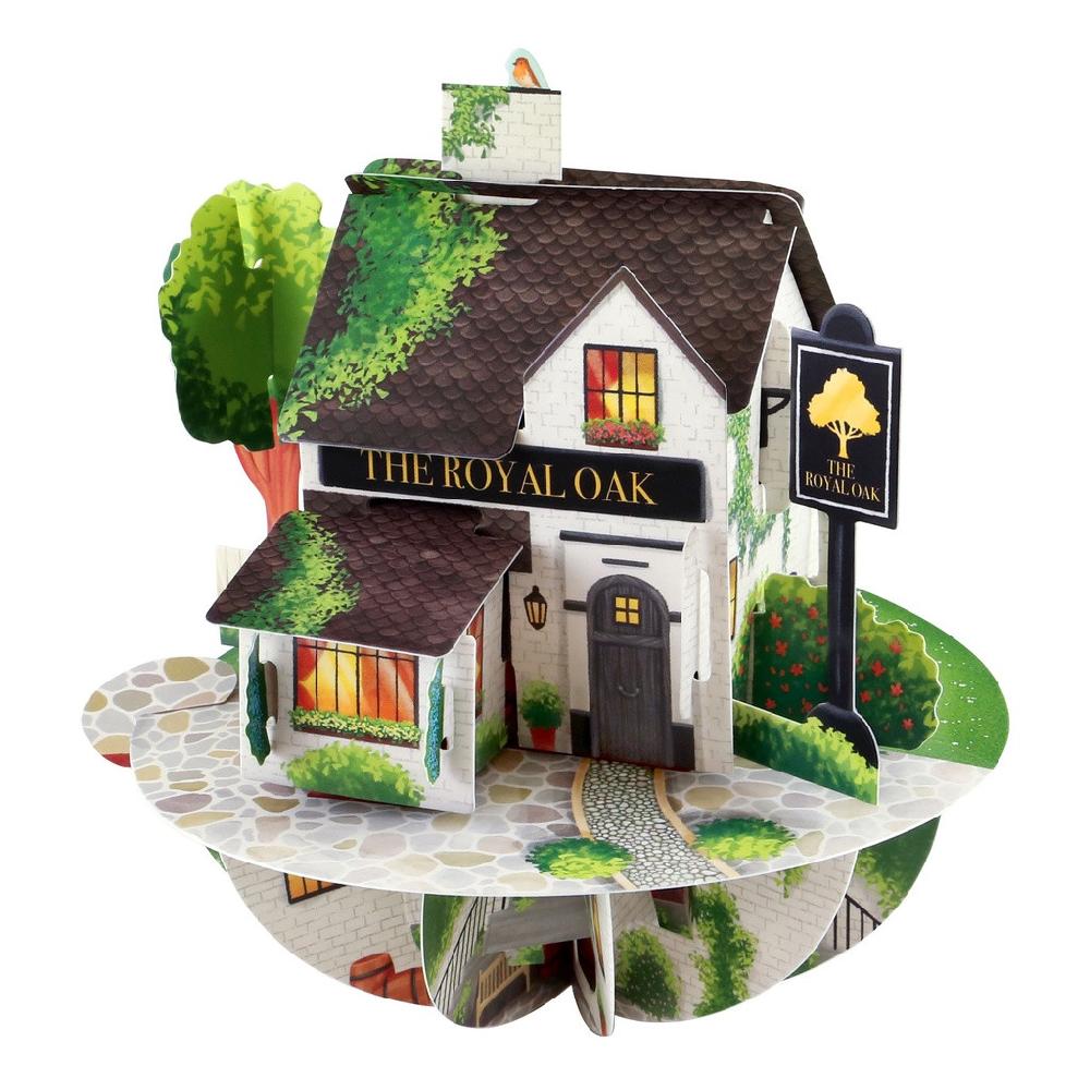 santoro london Pirouettes Card - The Royal Oak Pub