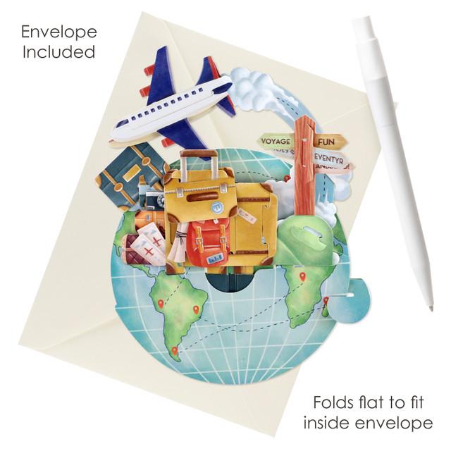 Santoro London Pirouettes Card - Travel