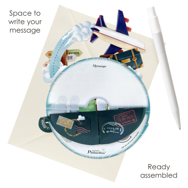 Santoro London Pirouettes Card - Travel