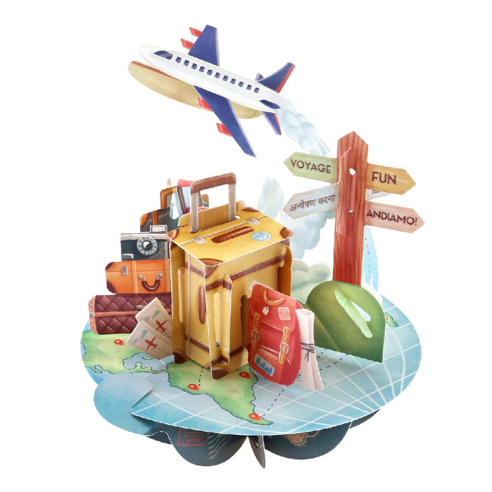 santoro london Pirouettes Card - Travel