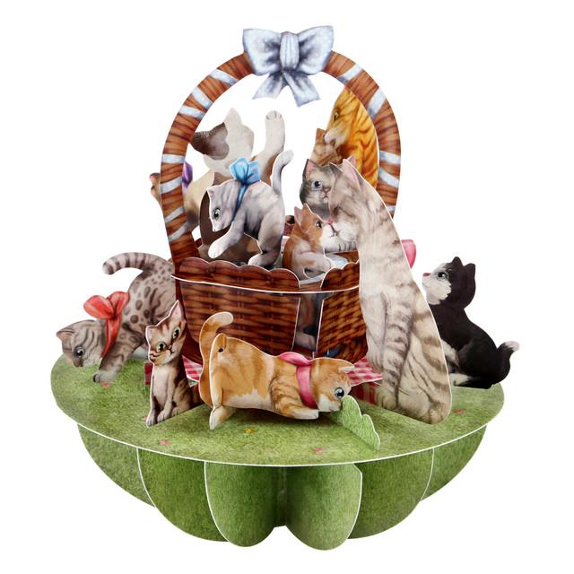 Santoro London Pirouettes - Kittens In A Basket