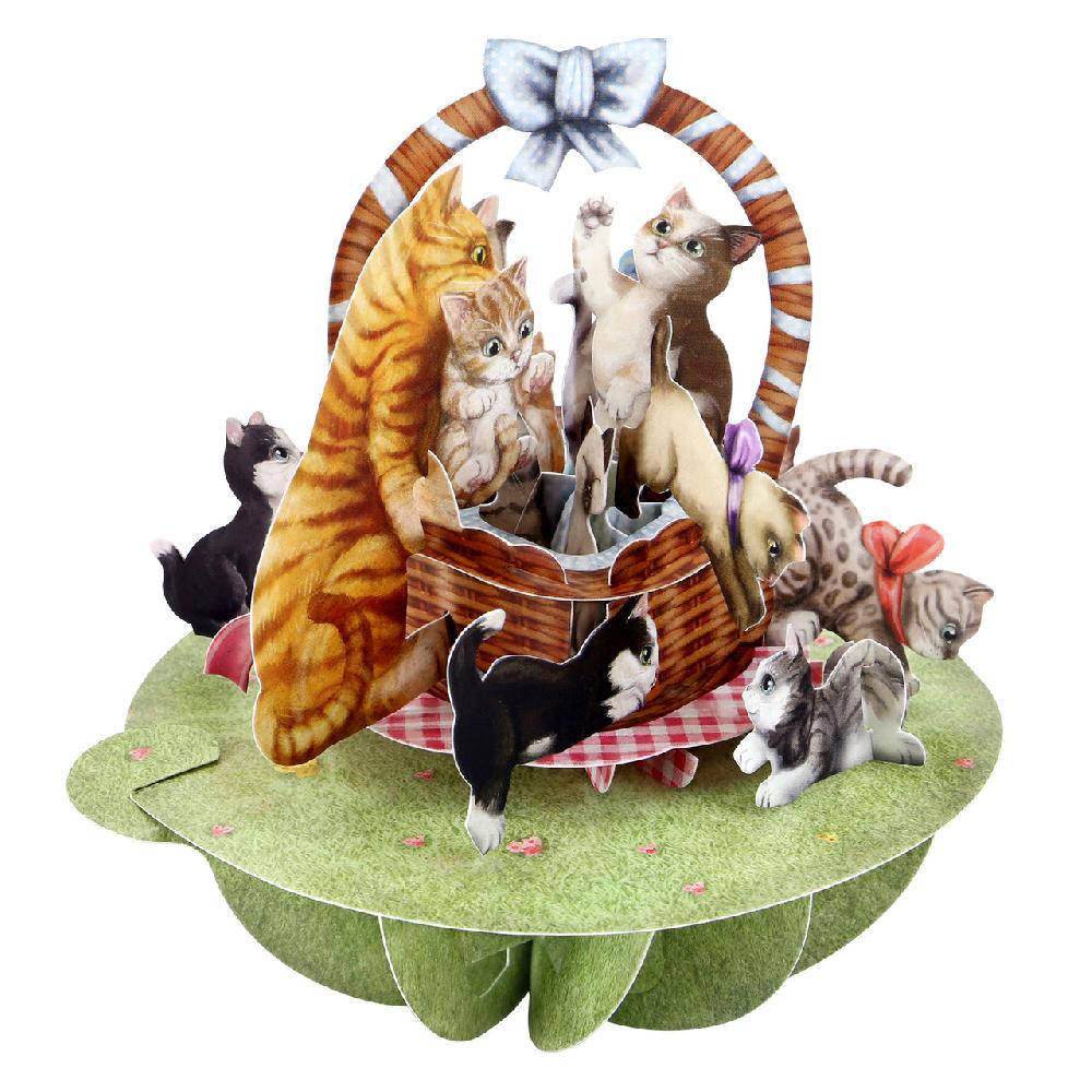 santoro london Pirouettes - Kittens In A Basket