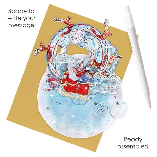 Santoro London Pirouettes - Santa's Sleigh