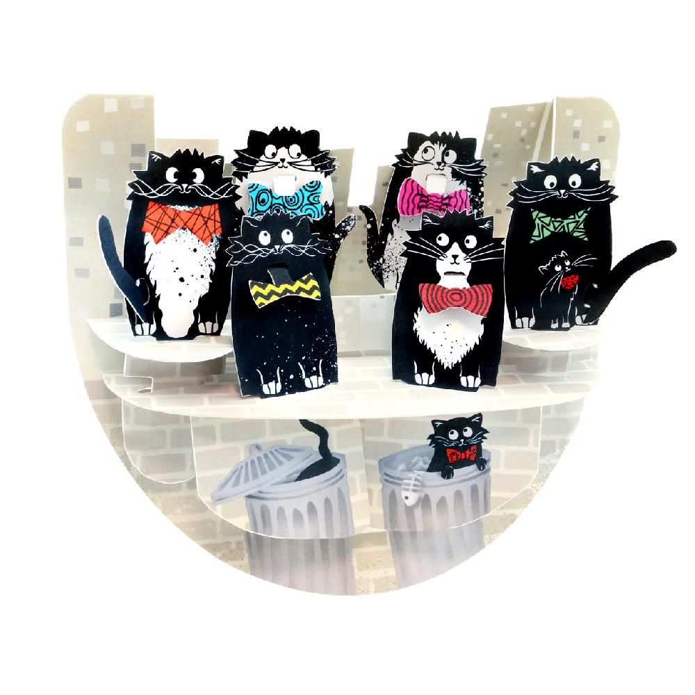 santoro london Popnrock - Cats With Bowties