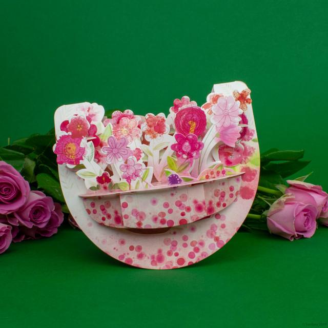 Santoro London Popnrock - Pink Bouquet