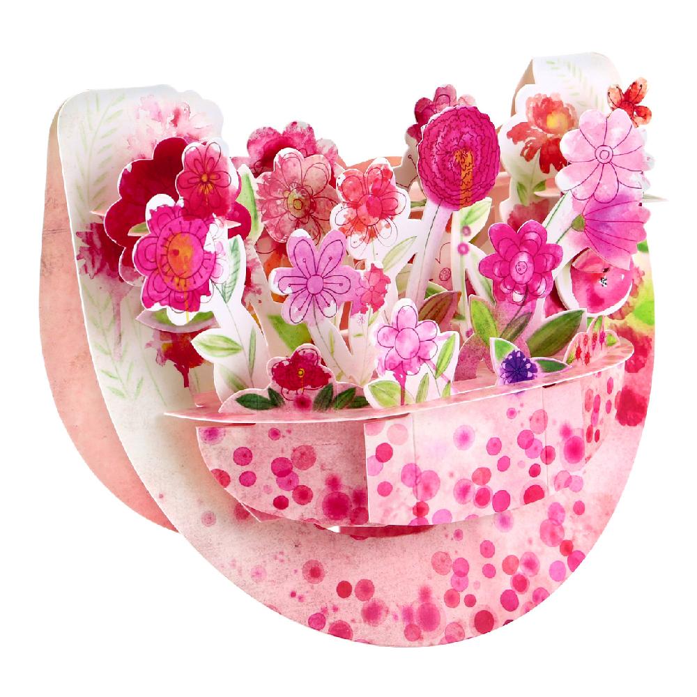 santoro london Popnrock - Pink Bouquet