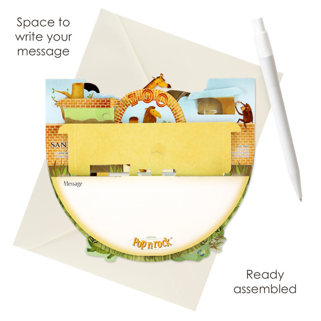 Santoro London Popnrock - Zoo Animals