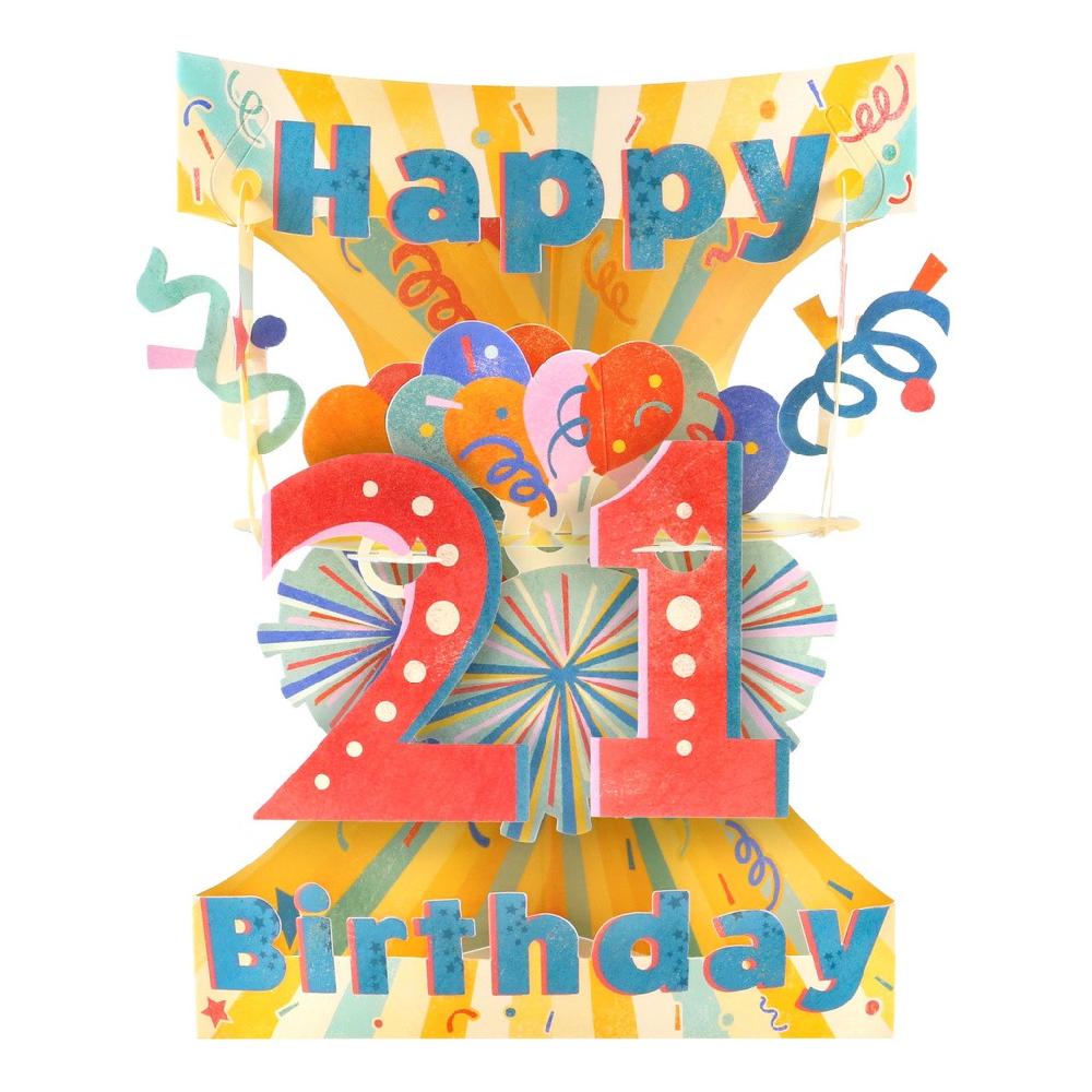 santoro london Swing Cards - 21 - Happy Birthday