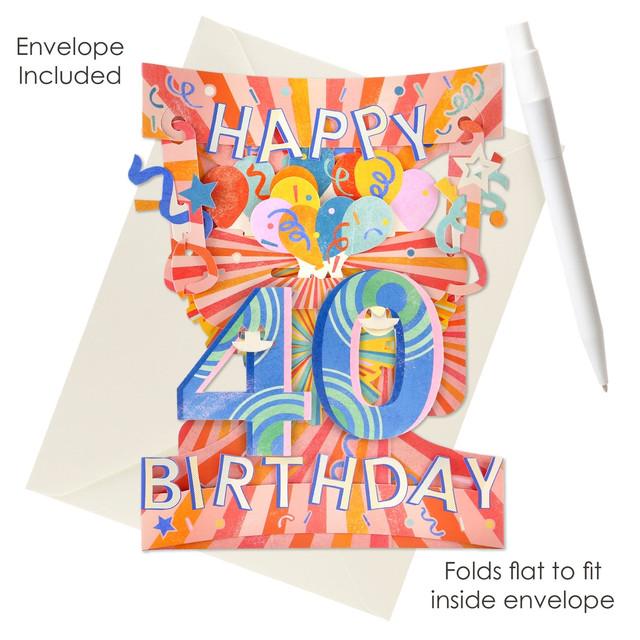 Santoro London Swing Cards - 40 - Happy Birthday