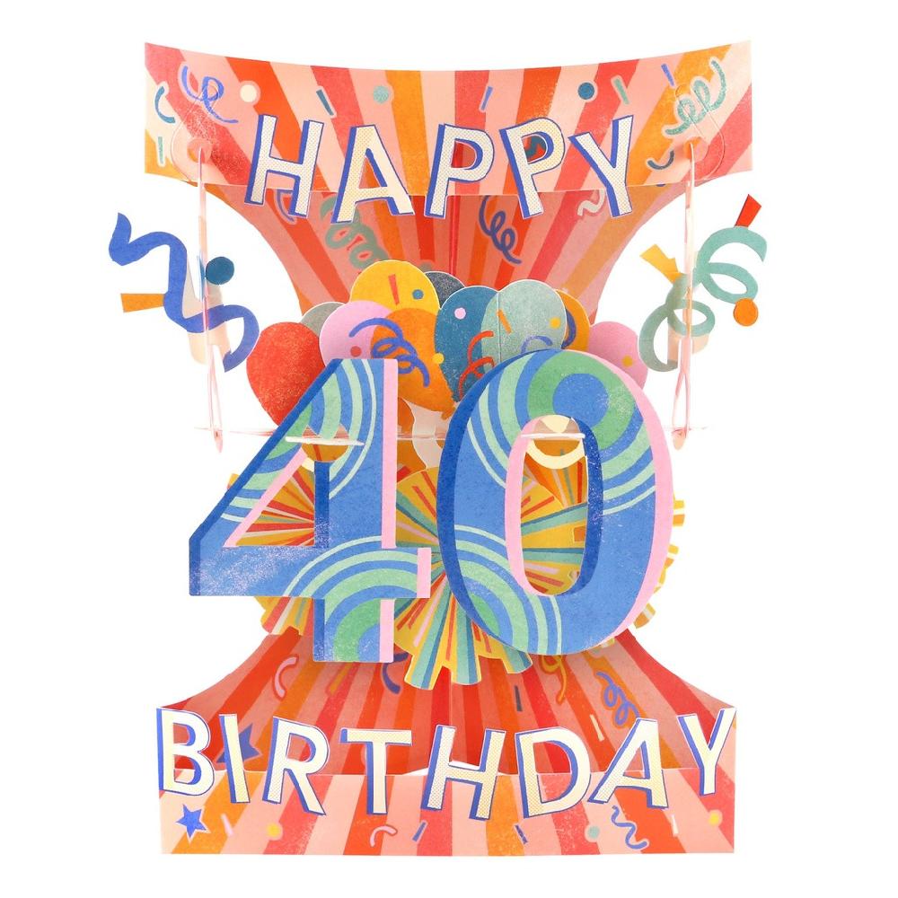 santoro london Swing Cards - 40 - Happy Birthday