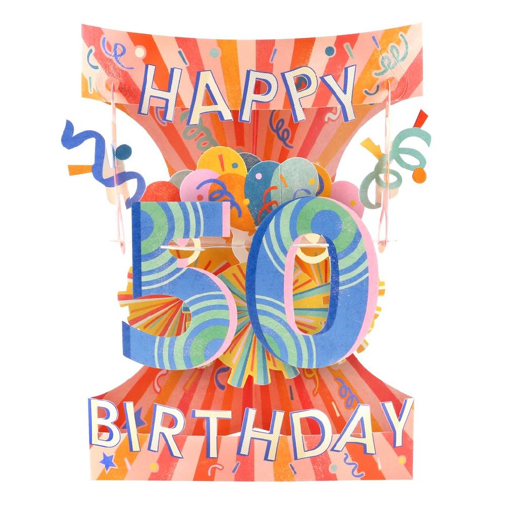 santoro london Swing Cards - 50 - Happy Birthday