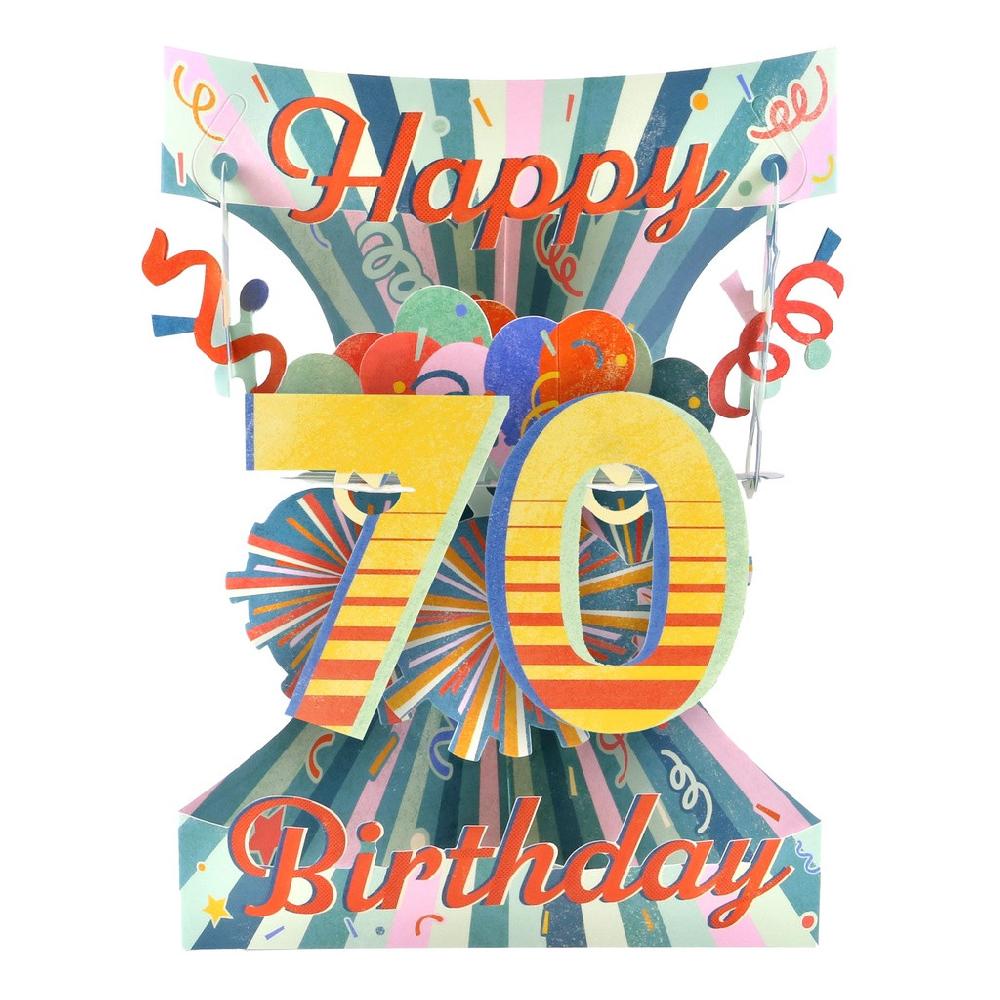 santoro london Swing Cards - 70 - Happy Birthday