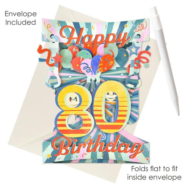 Santoro London Swing Cards - 80 - Happy Birthday