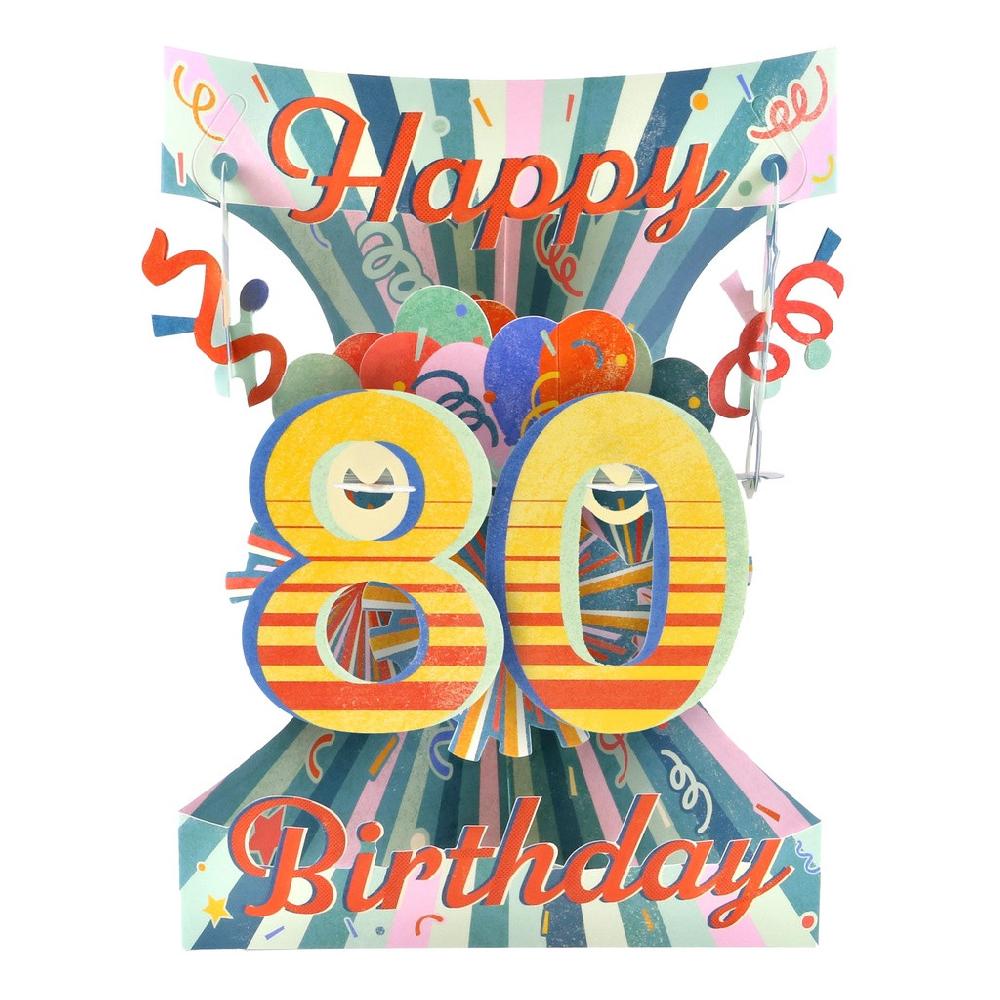 santoro london Swing Cards - 80 - Happy Birthday