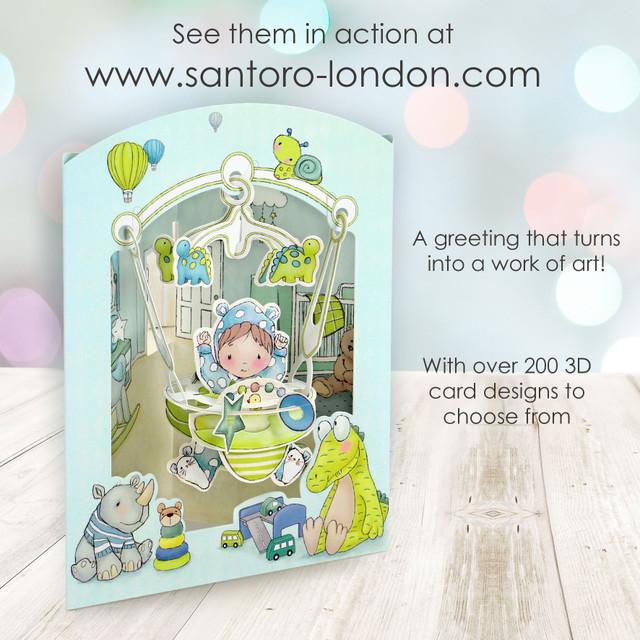 Santoro London Swing Cards - Baby Boy
