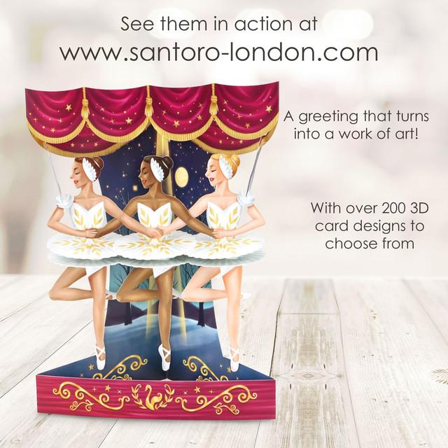Santoro London Swing Cards - Ballet