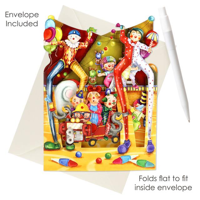 Santoro London Swing Cards - Big Top Clowns