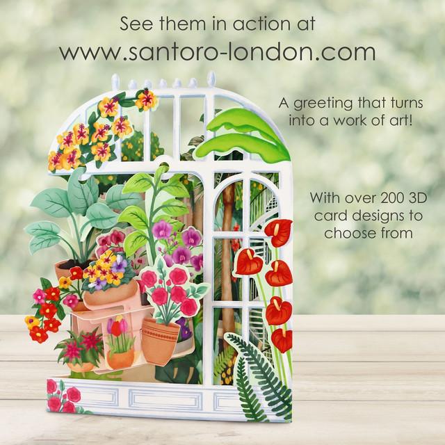 Santoro London Swing Cards - Botanical Garden