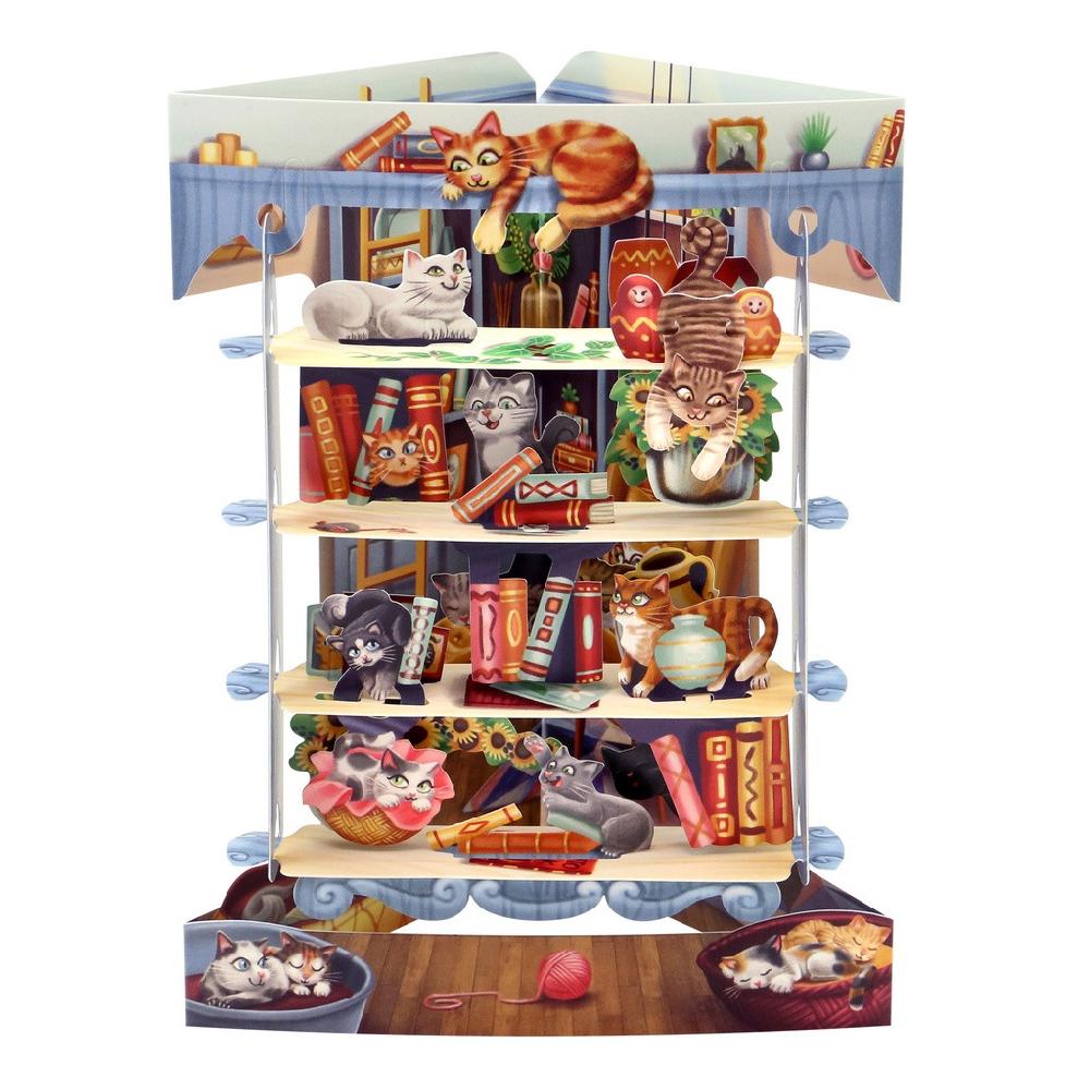 santoro london Swing Cards - Cats in the Library