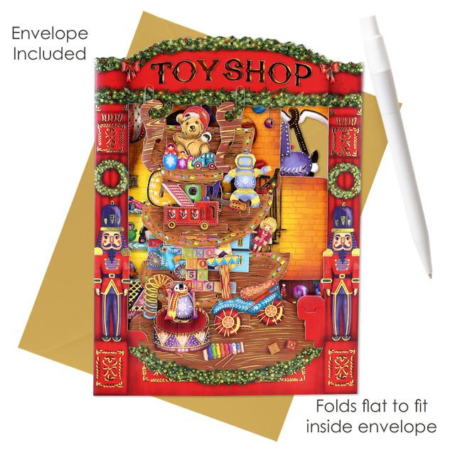 Santoro London Swing Cards - Christmas Toy Shop