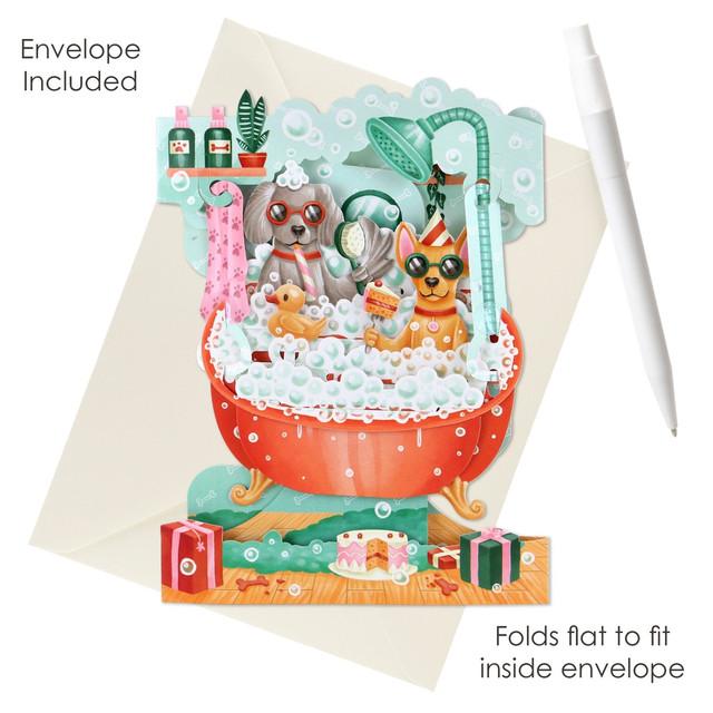 Santoro London Swing Cards - Doggy Bath Time