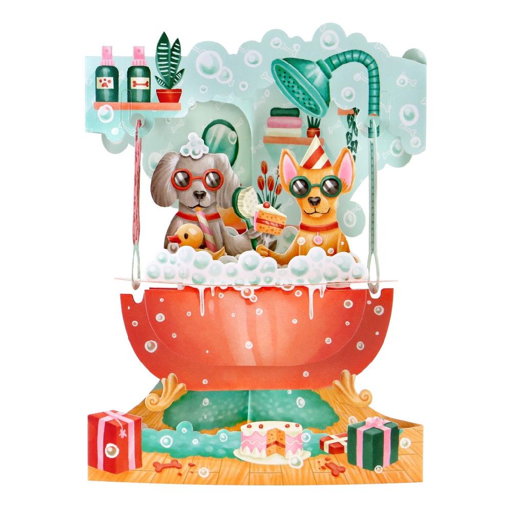santoro london Swing Cards - Doggy Bath Time