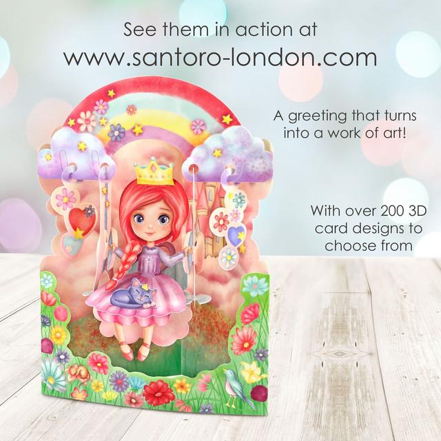 Santoro London Swing Cards - Fairytale Princess