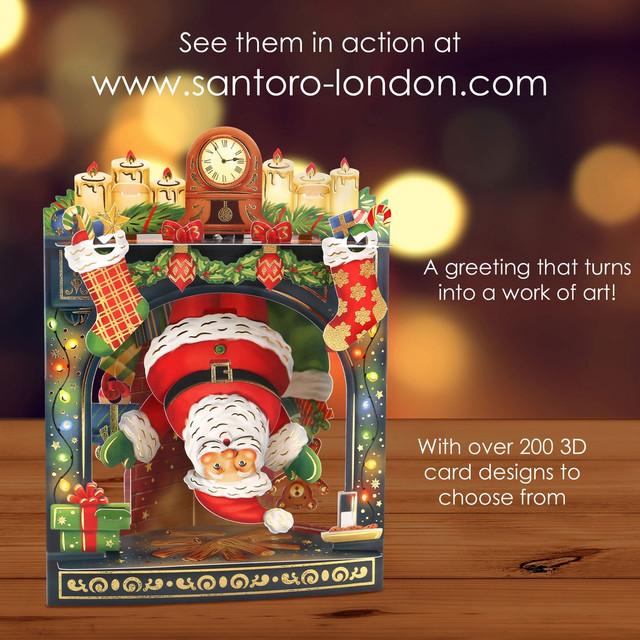 Santoro London Swing Cards - Father Christmas