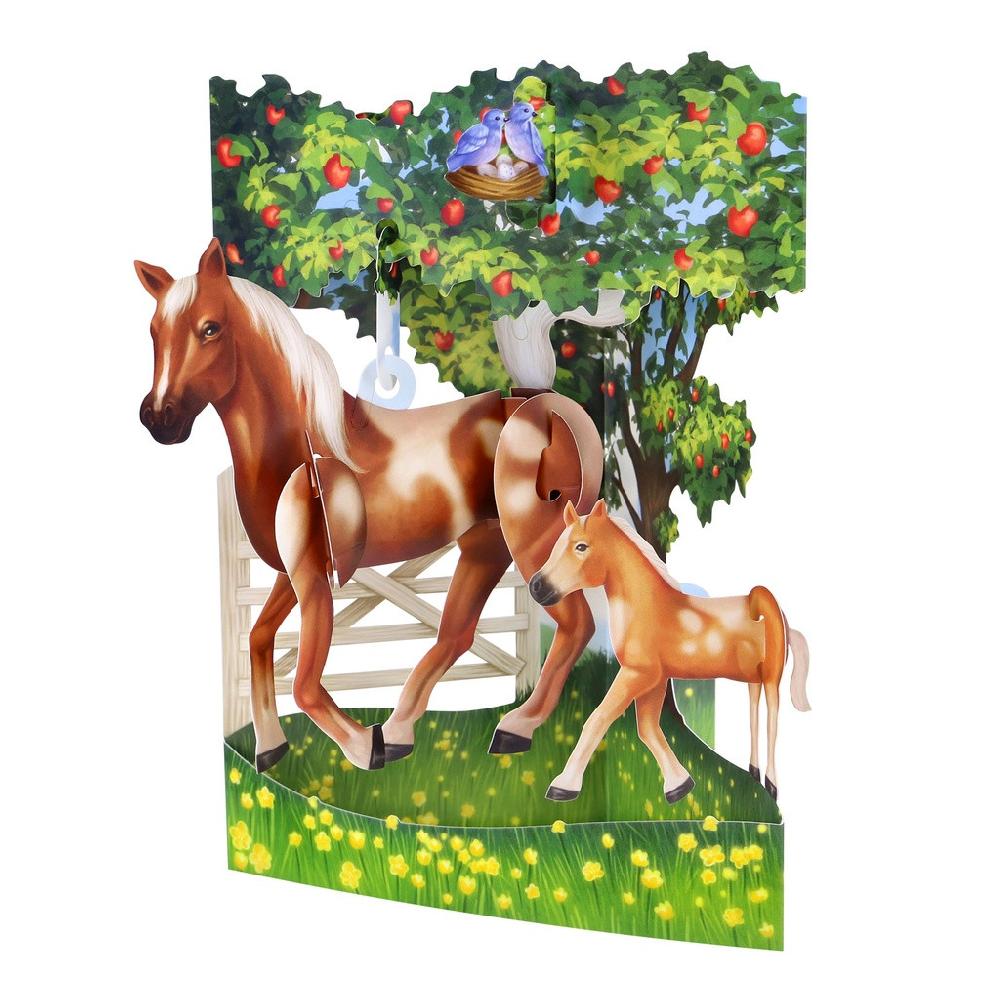 santoro london Swing Cards - Horse and Foal