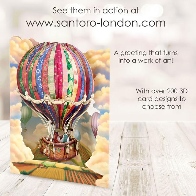 Santoro London Swing Cards - Hot Air Balloon