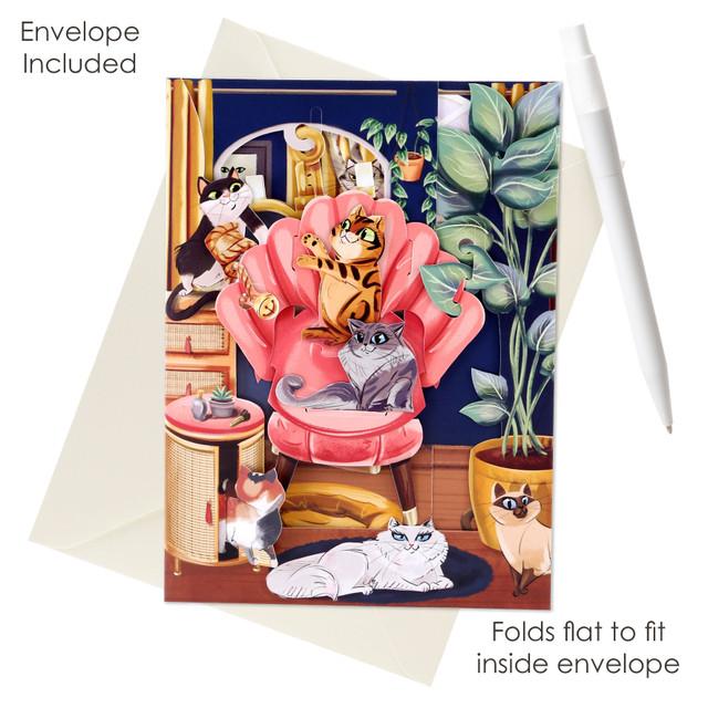 Santoro London Swing Cards - Lounging Cats