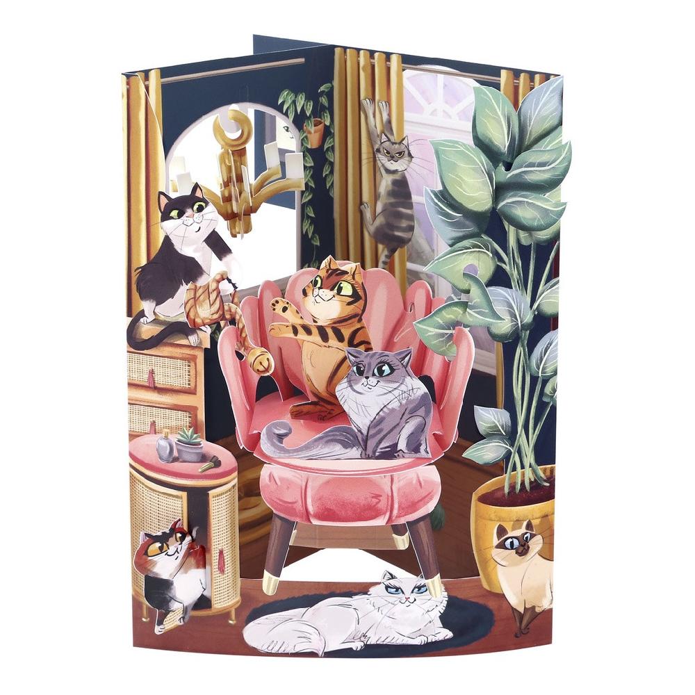 santoro london Swing Cards - Lounging Cats