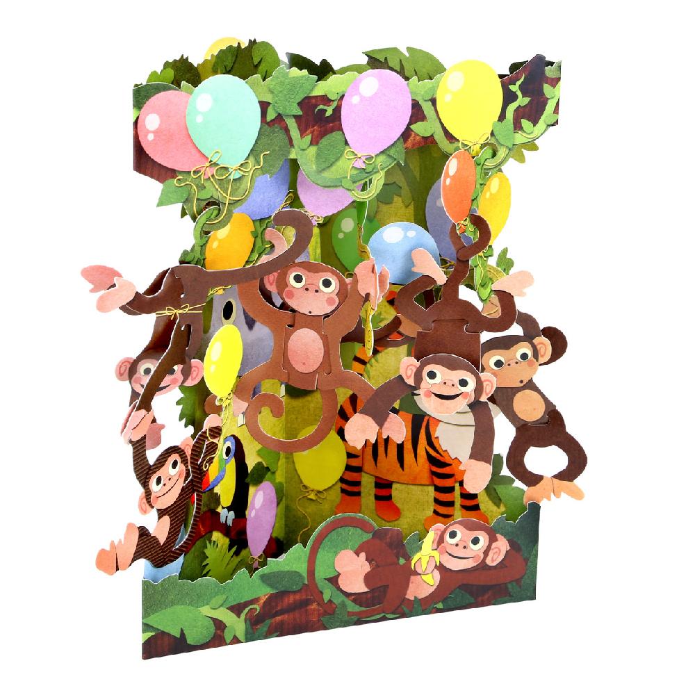 santoro london Swing Cards - Monkey Party