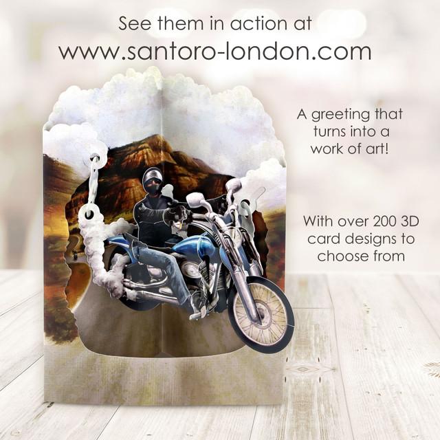 Santoro London Swing Cards - Motorbike